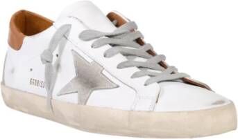 Golden Goose Super-Star Leren Sneakers Wit Heren