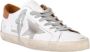 Golden Goose Super Star Baskets in White and Camel Leather Wit Heren - Thumbnail 4