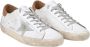 Golden Goose Super Star Baskets in White and Camel Leather Wit Heren - Thumbnail 8