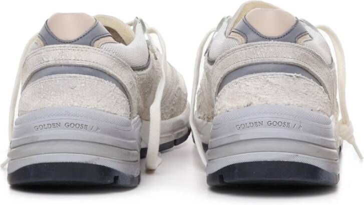 Golden Goose Witte Mesh Sneakers met Zijdelingse Ster Applicatie Wit Heren
