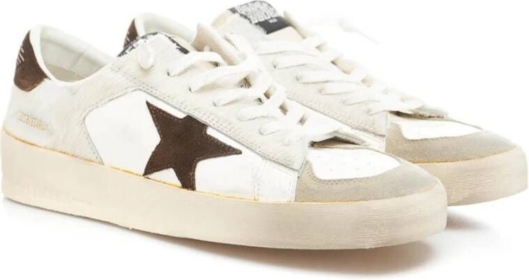 Golden Goose Witte Leren Sneakers voor Heren Wit Heren
