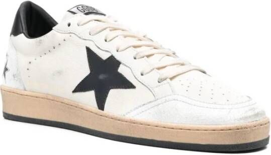 Golden Goose Witte Sneakers met Gouden Accenten Wit Heren