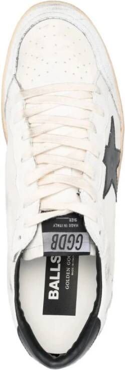 Golden Goose Witte Sneakers met Gouden Accenten Wit Heren