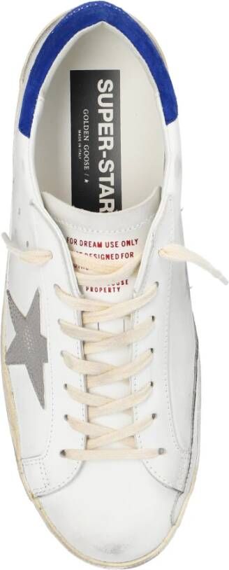 Golden Goose Witte Leren Superstar Sneakers met Groene Hak White Heren - Foto 12