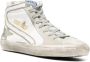 Golden Goose Slide Baskets in White Leather Wit Dames - Thumbnail 10