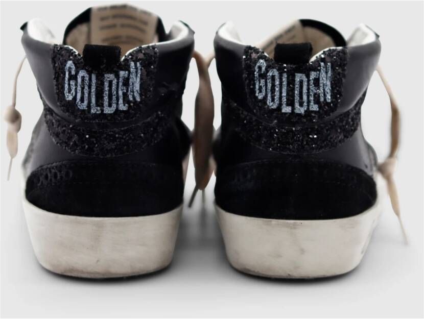 Golden Goose Zwarte Mid Star Sneaker Zwart Dames