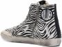 Golden Goose Zebra High-Top Sneakers Zwart Dames - Thumbnail 3