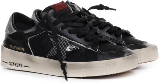 Golden Goose Zwarte Leren Sneakers voor Heren Zwart Heren