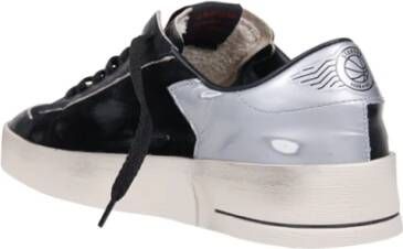 Golden Goose Zwart Zilver Stardan Sneakers Zwart Heren