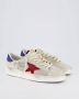 Golden Goose Vintage Stardan Leren Sneakers Wit Blauw Rood White Heren - Thumbnail 8