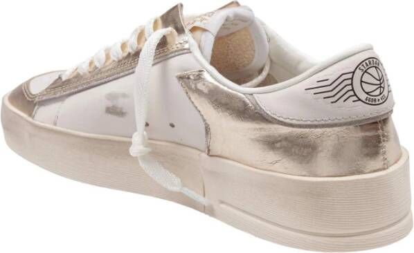 Golden Goose Stardan Leren Sneakers Wit Platina