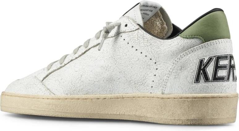 Golden Goose Stijlvolle leren sneakers met sterdetail White Heren