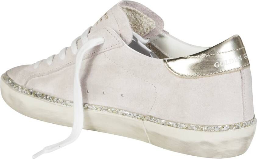 Golden Goose Suede Upper Laminated Star Sneakers
