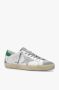 Golden Goose Heren Lichtblauwe Lamsskin Jas met Witte Mouwen Wit Heren - Thumbnail 11