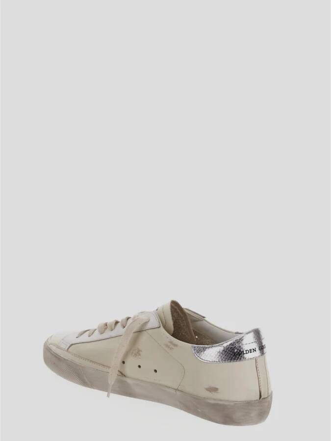 Golden Goose Super-Star Leren Skate Sneakers Beige Heren