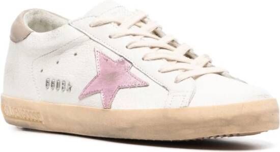 Golden Goose Super Star Leren Sneakers Wit Dames