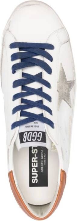 Golden Goose Super-Star Leren Sneakers Wit Heren