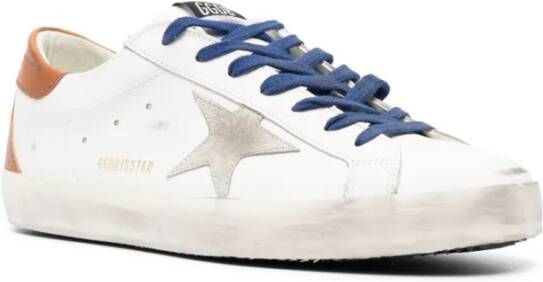 Golden Goose Super Star Leren Sneakers Wit Heren
