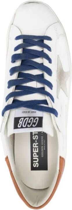 Golden Goose Super Star Leren Sneakers Wit Heren
