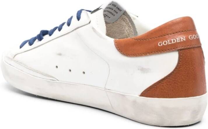 Golden Goose Super-Star Low-Top Sneakers Wit Heren