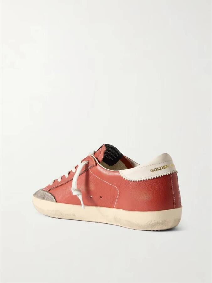 Golden Goose Super Star Orange Sneakers