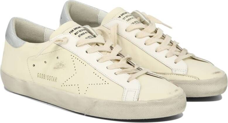 Golden Goose Super-Star Skate Sneakers Leer Rubber Beige Heren