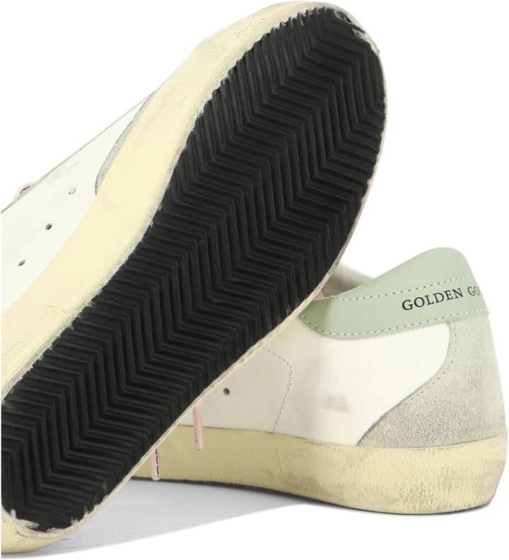 Golden Goose Super-Star Leren Sneakers White Heren