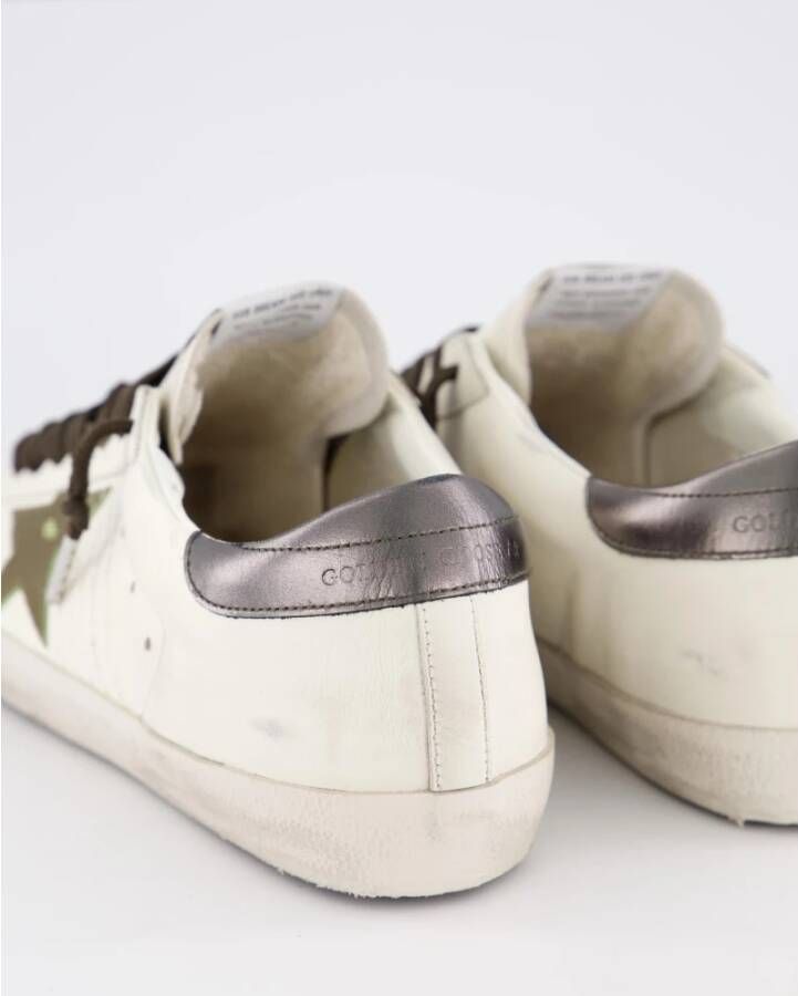 Golden Goose Super-Star Sneaker Wit Groen