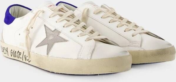 Golden Goose Witte Leren Superstar Sneakers met Groene Hak White Heren - Foto 2