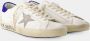 Golden Goose Heren Lichtblauwe Lamsskin Jas met Witte Mouwen Wit Heren - Thumbnail 2
