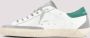 Golden Goose Heren Lichtblauwe Lamsskin Jas met Witte Mouwen Wit Heren - Thumbnail 3
