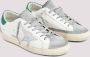 Golden Goose Heren Lichtblauwe Lamsskin Jas met Witte Mouwen Wit Heren - Thumbnail 4