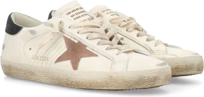 Golden Goose Super-Star Wit Roze Zwart Sneakers White Heren