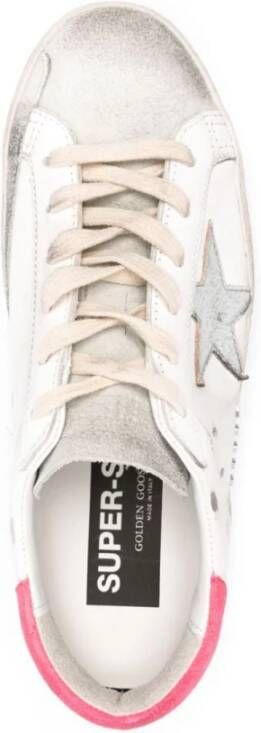 Golden Goose Super-Star Witte Leren Sneakers Multicolor Dames