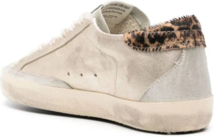 Golden Goose Superstar Leren Sneakers Beige Dames