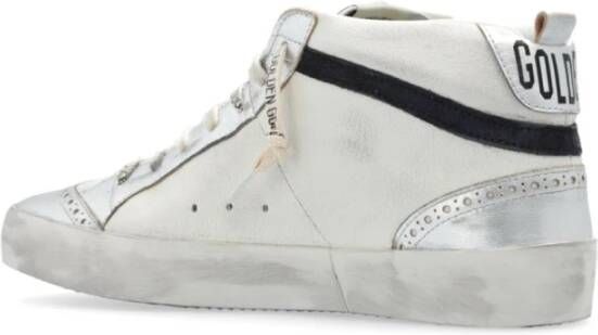 Golden Goose Distressed Leather Sneakers White Dames