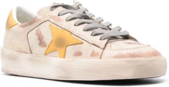 Golden Goose Beige Sneakers 'Stardan' voor Mannen Beige Heren
