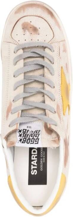 Golden Goose Beige Sneakers 'Stardan' voor Mannen Beige Heren