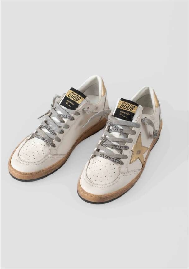 Golden Goose Vintage-geïnspireerde Ball Star sneakers White Dames