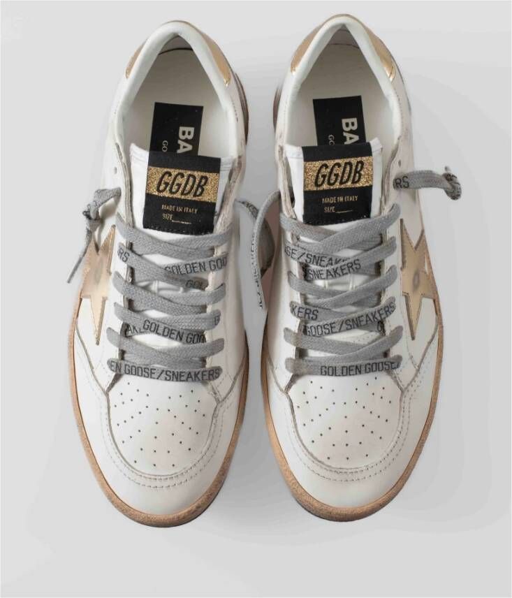 Golden Goose Vintage-geïnspireerde Ball Star sneakers White Dames