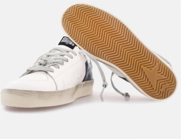 Golden Goose Vintage Grijze Ster Leren Sneakers White Heren