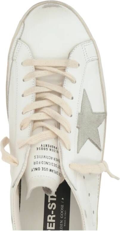 Golden Goose Vintage Lage Sneakers Wit Grijs White Heren