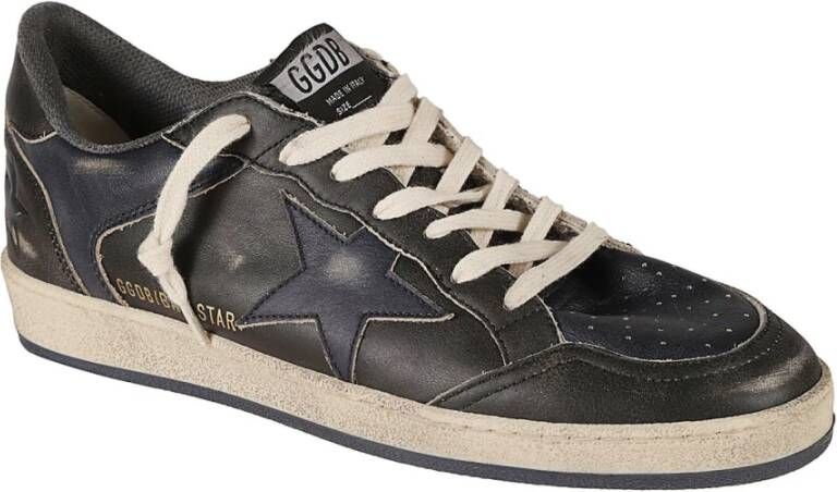 Golden Goose Vintage Leren Ster Hak Sneakers Black Heren