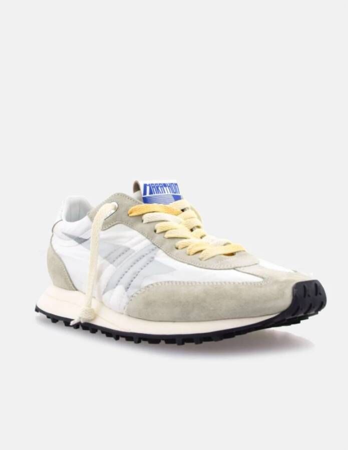 Golden Goose Vintage Marathon Zilveren Ster Sneakers White Heren