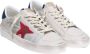 Golden Goose Vintage Stardan Leren Sneakers Wit Blauw Rood White Heren - Thumbnail 2