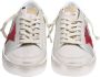 Golden Goose Vintage Stardan Leren Sneakers Wit Blauw Rood White Heren - Thumbnail 3