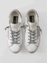 Golden Goose Vintage Ster Sneakers met Glitter Hiel White Dames - Thumbnail 4