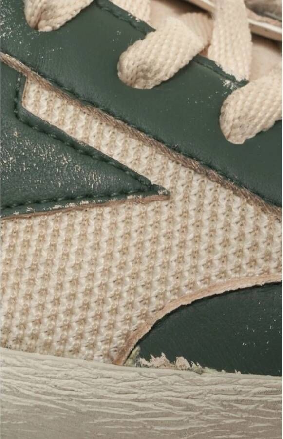 Golden Goose Vintage Stijl Groene Sneakers
