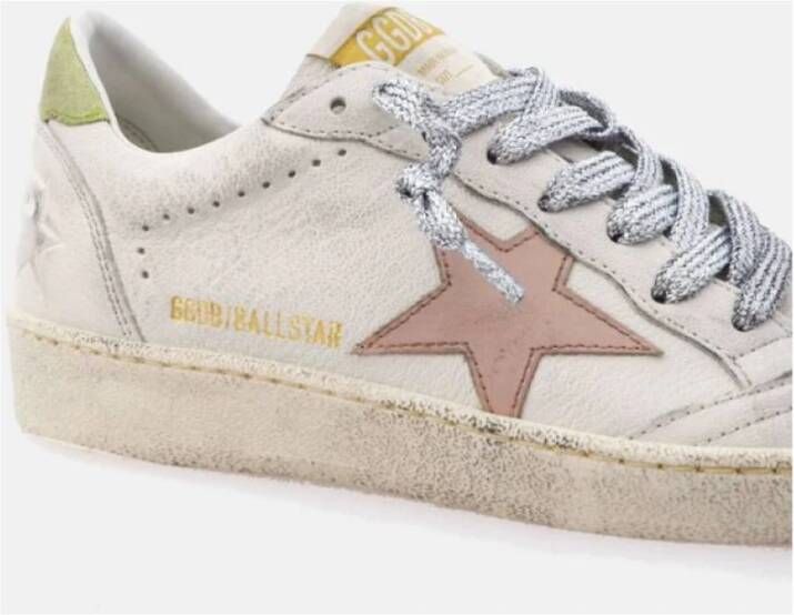 Golden Goose Vintage Stijl Sneakers Roze Ster