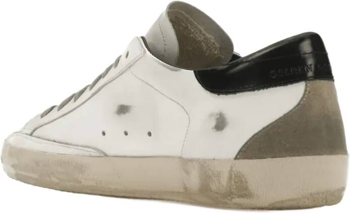 Golden Goose Vintage Stijl Sneakers Wit Zwart